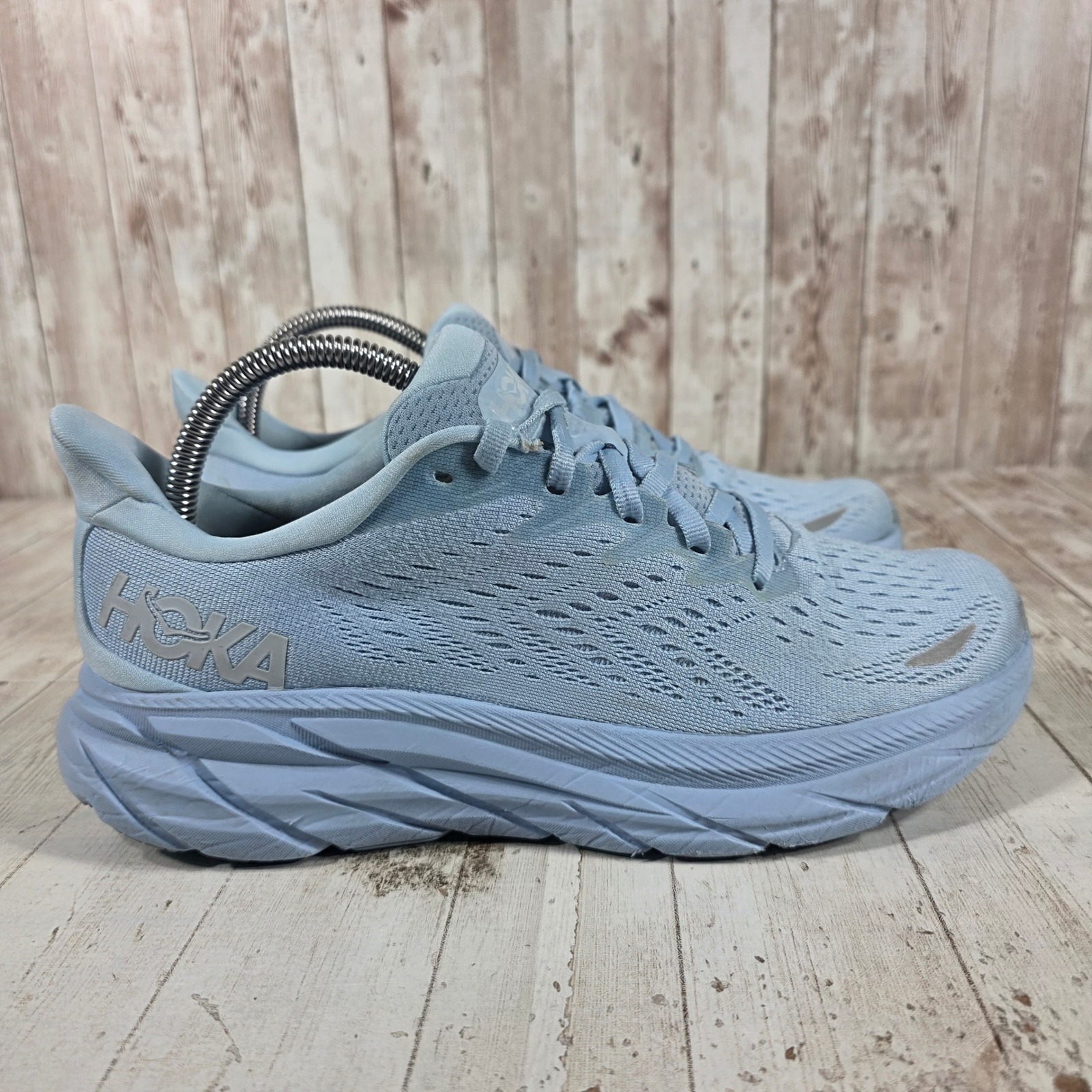 Hoka One One Clifton 8 Womens Running Shoes Summer Song Blue 1119394-Ssca 8.5b